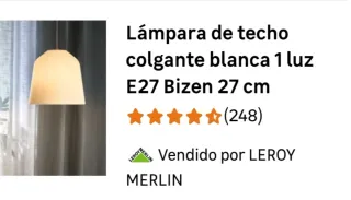 Set 3 Lámparas Techo Plástico