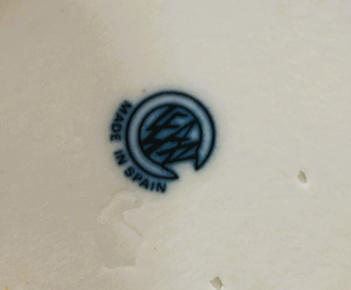 Figura de caballo Mustang en porcelana vintage