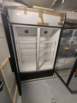 Nevera expositora doble