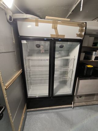 Nevera expositora doble