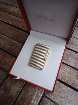 Accendino S.T. Dupont Oro Righe Verticali