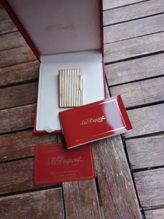 Accendino S.T. Dupont Oro Righe Verticali