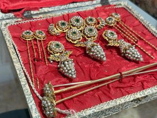 Aderezo Fallera Oro y Perlas