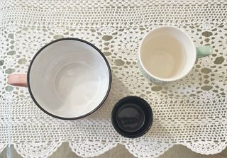 Set 3 tazze ceramica diverse dimensioni