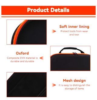 Maletín herramientas acolchado 33x22,5x9cm. NUEVO