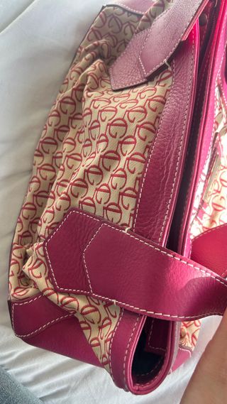 Bolso Vintage Guy Laroche Beige/Rosa Y2K