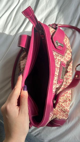 Bolso Vintage Guy Laroche Beige/Rosa Y2K