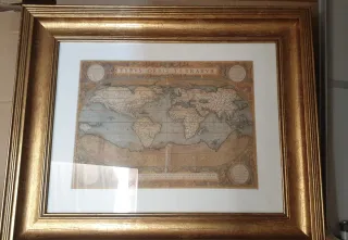 Cuadros Mapa Antiguo 45x55 cm