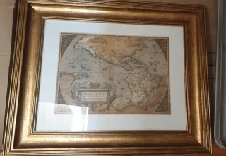 Cuadros Mapa Antiguo 45x55 cm