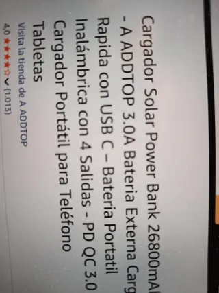 Solar Powerbank 26800mAh