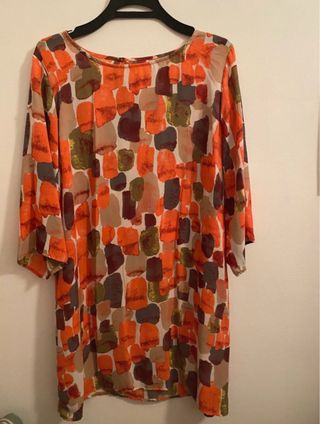 Vestido estampado multicolor