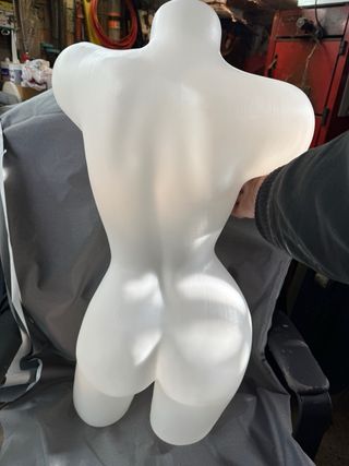 Maniquí femenino torso blanco