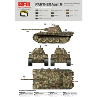 Maqueta Panther Ausf. G Early/Late, RFM 1/35
