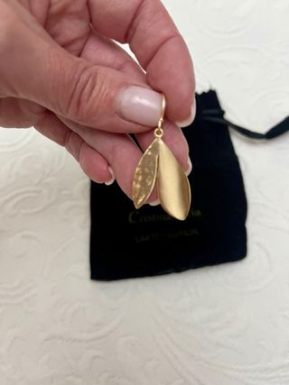 Pendientes Hojas Doradas Cristina Oria