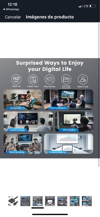 Adaptador Dongle Inalámbrico 4K TV