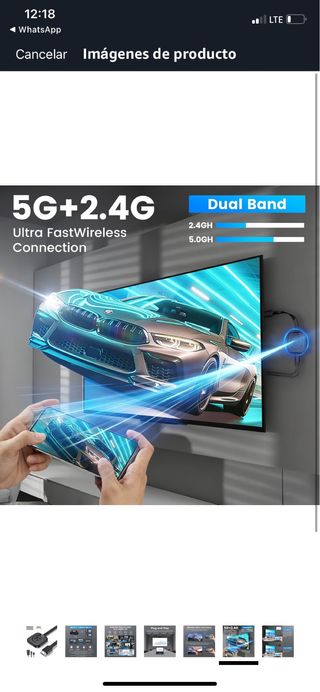 Adaptador Dongle Inalámbrico 4K TV