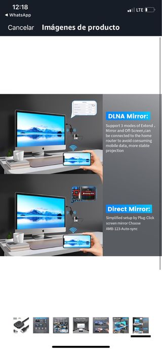 Adaptador Dongle Inalámbrico 4K TV