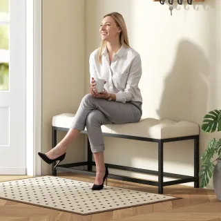 Banco Pie de Cama Terciopelo Diseño Ca