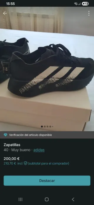 Zapatillas Y-3 Negras con Detalles Blancos