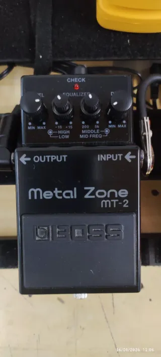 Pedalera de efectos para guitarra,