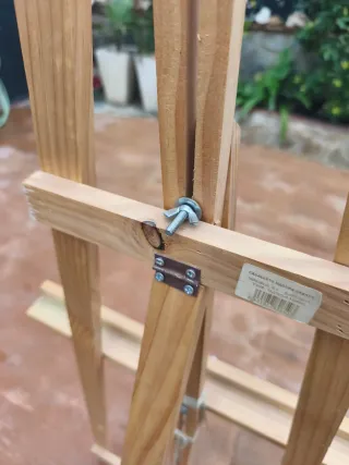 Caballete de madera para pintar
