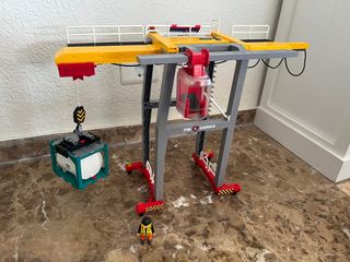 Lote Playmobil: Barco, Grúa y Carretilla