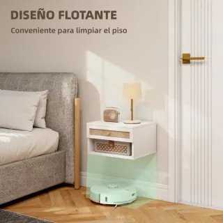 Mesitas de Noche Flotantes con Cajón