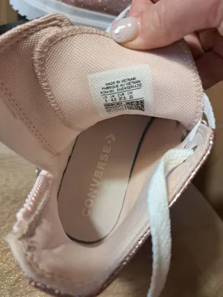 Zapatillas Converse Talla 37 Glitter Rosa