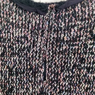 Vestido punto Massimo Dutti negro multicolor