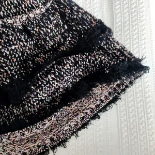 Vestido punto Massimo Dutti negro multicolor