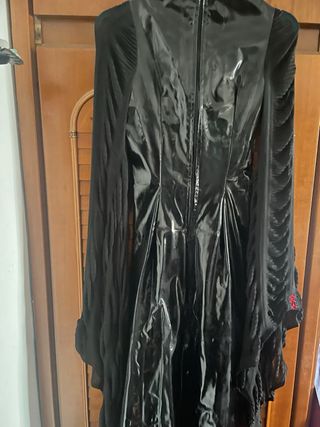 Vestido Gótico Largo Phaze Negro Rojo