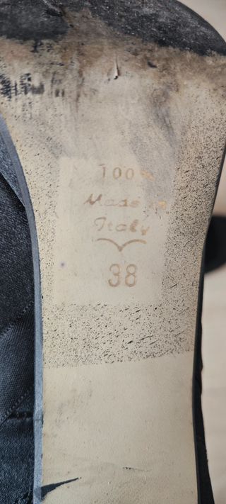 Scarpe tacco Made in Italy n. 38 fiocco