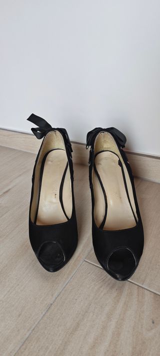 Scarpe tacco Made in Italy n. 38 fiocco