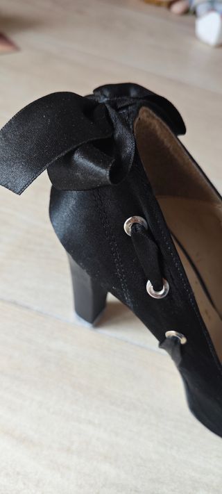 Scarpe tacco Made in Italy n. 38 fiocco