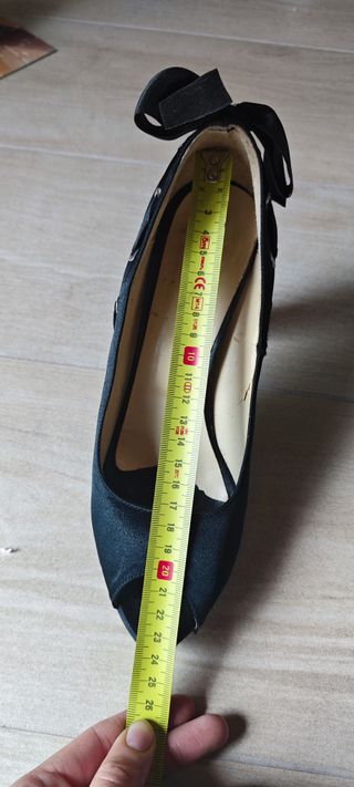 Scarpe tacco Made in Italy n. 38 fiocco