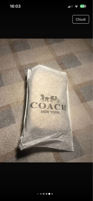 Borsa Coach Beige e Oro