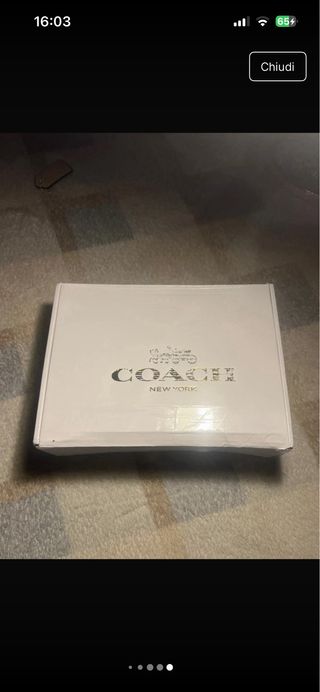 Borsa Coach Beige e Oro