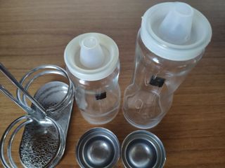 Set Olio Aceto Alessi Vetro Metallo