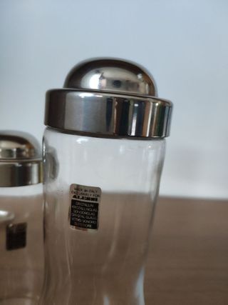 Set Olio Aceto Alessi Vetro Metallo