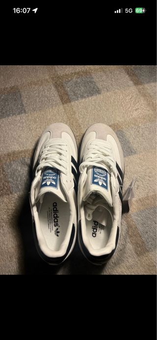 Adidas Samba Grigio Bianco