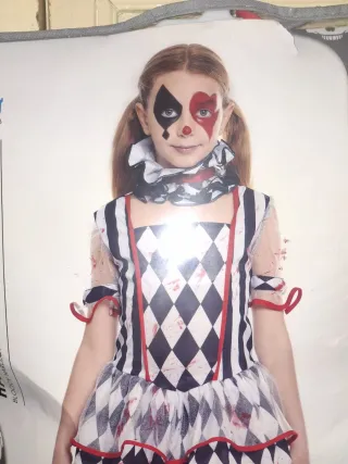 Disfraz Arlequin Sangrienta T 10-12 años