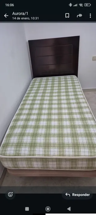 Cama completa: canapé y colchón