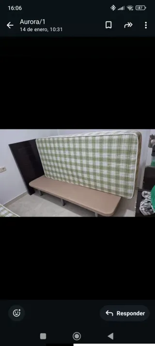 Cama completa: canapé y colchón