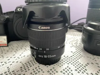 Cámara Canon EOS 4000D +Lentes+Bolso+cargador+tarj