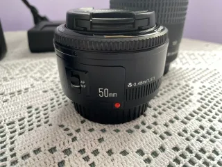 Cámara Canon EOS 4000D +Lentes+Bolso+cargador+tarj