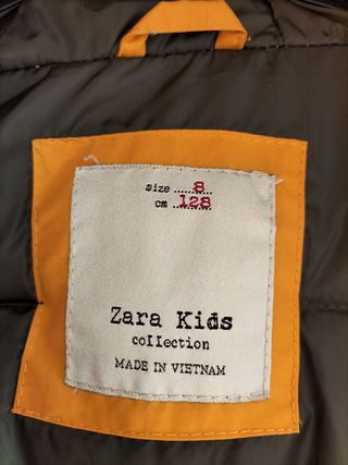 Chaqueta Parka Niñ@ Talla 8/128cm Mostaza