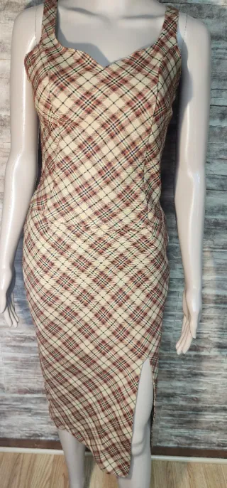 Conjunto Top e Saia Xadrez