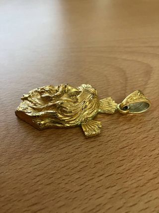 Colgante Cabeza de Cristo Chapado Oro