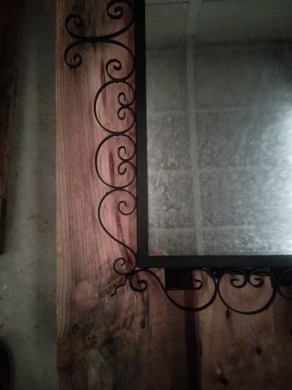 Espejo hierro rústico