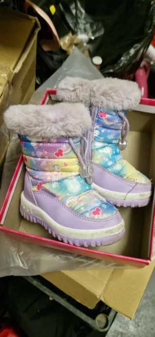 Botas Nieve Niño Talla 22 Unicornio Arcoíris